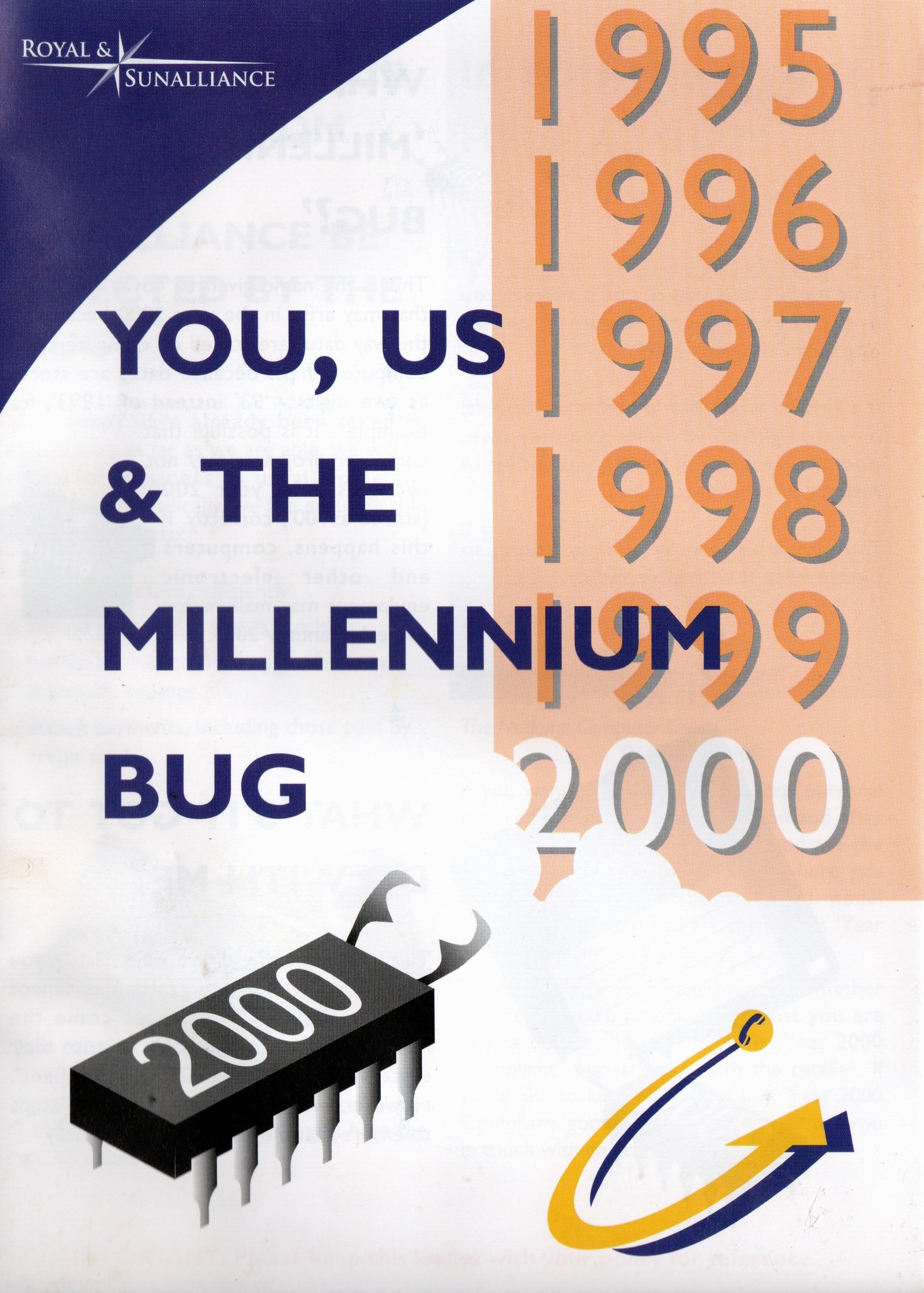 RSA leaflet from the late 1990s titled you, us and the millennium bug