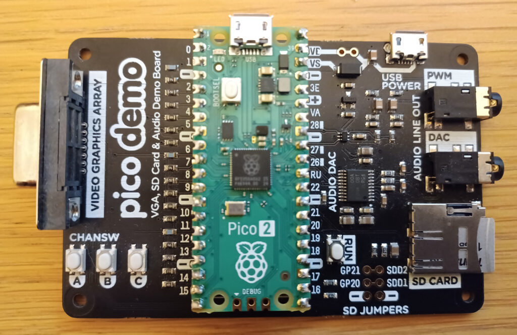 A Pimoroni VGA Demo Base and Raspberry Pi Pico 2 - supported hardware for the Pico MZ-80K. How hard can it be to support the MZ-80A as well?!