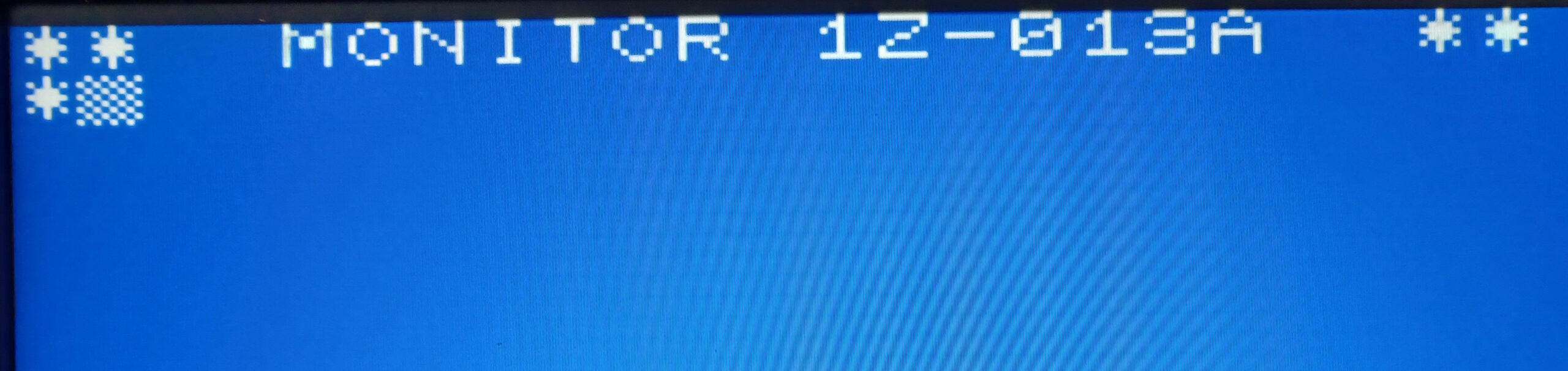 Sharp MZ-700 boot screen on the Pico MZ emulator