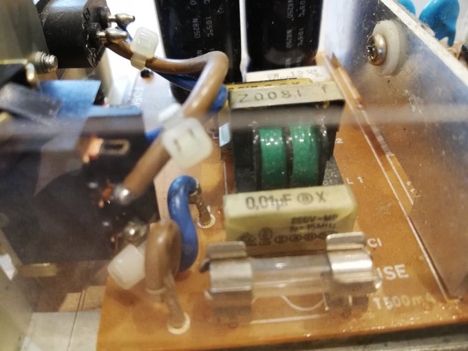 A visual inspection of the power supply suggests it's not damaged - but that filter capacitor (C1) is a little suspicious.