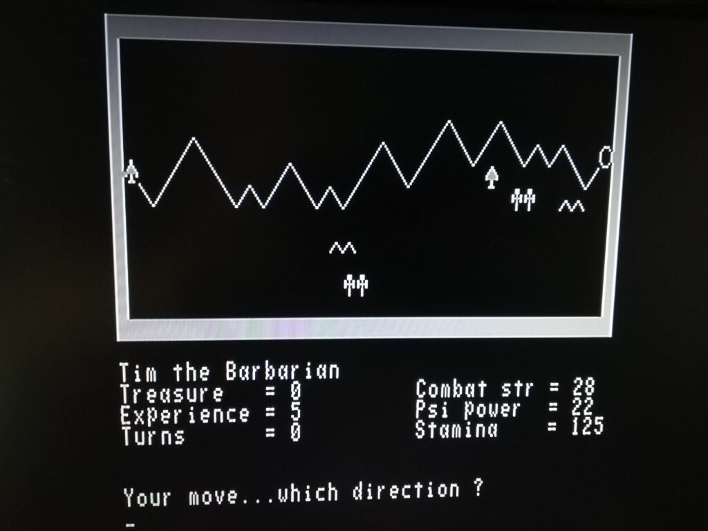 The Valley - starting screen