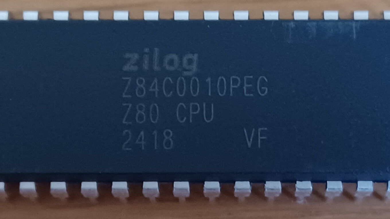 A 10MHz Z80 CPU, date code week 18, 2024.
